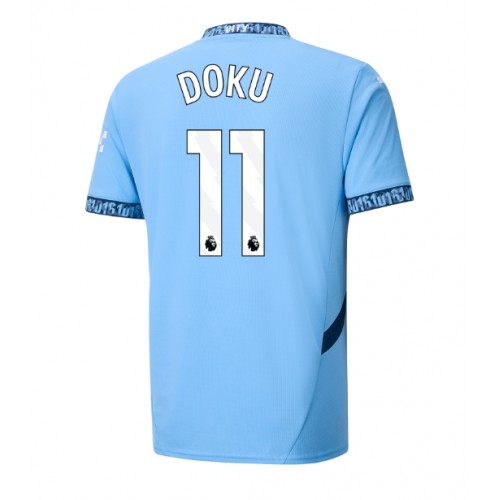 Manchester City Jeremy Doku #11 Domaci Dres 2024-25 Kratak Rukav